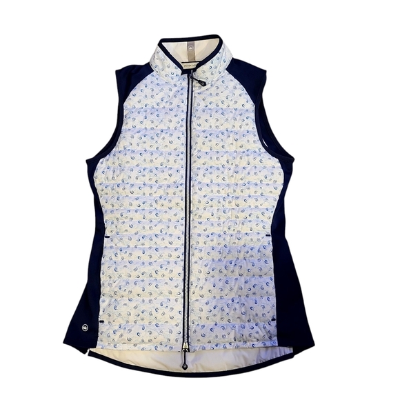 Peter Millar Fuse Tossed Paisley Hybrid Vest - Insulated - Picture 1 of 6